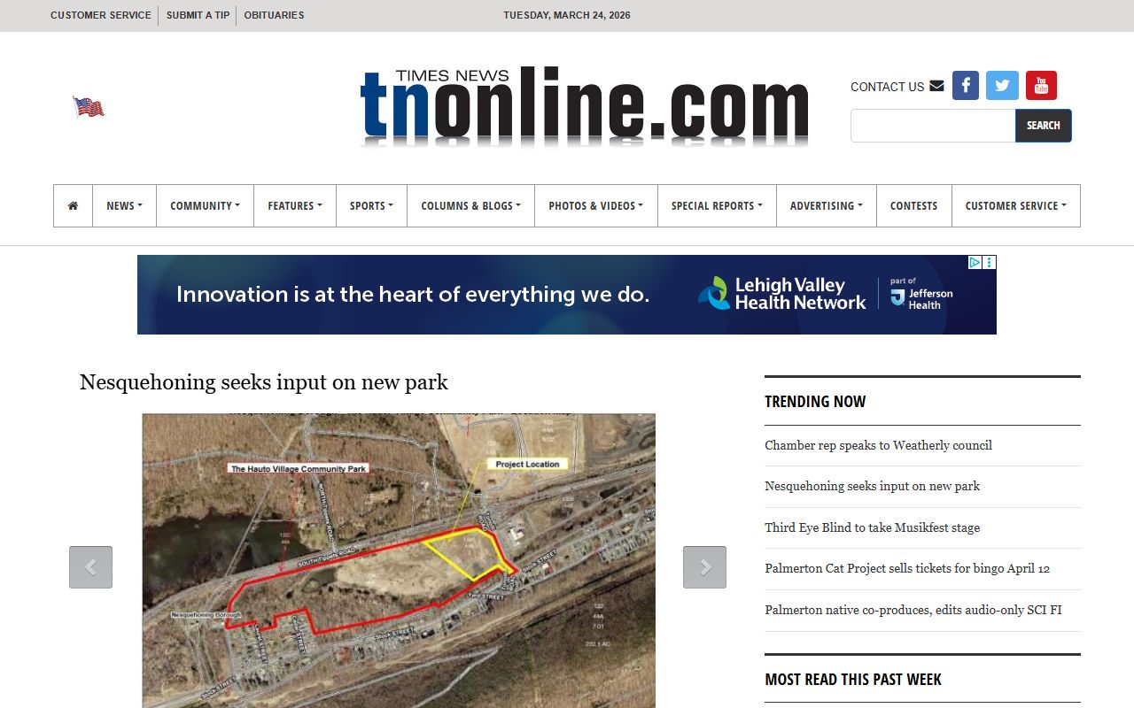 Times News coverage of Carbon County unclaimed money and abandoned property