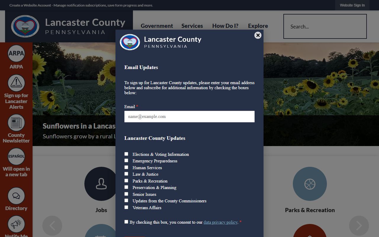 Lancaster County official website for unclaimed money research