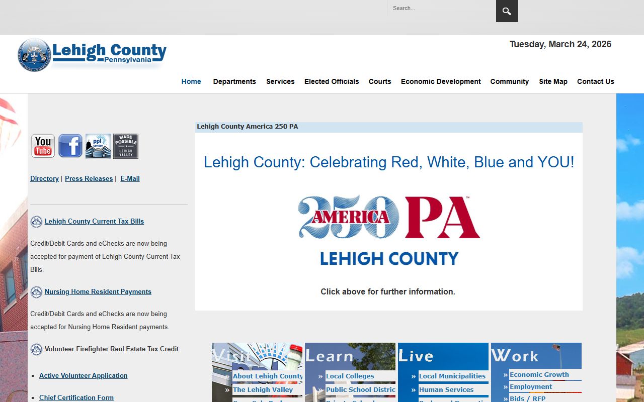 Lehigh County official website for unclaimed money research