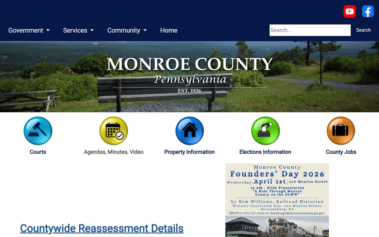 Monroe County Treasurer official website for unclaimed money resources in the Pocono Mountains region