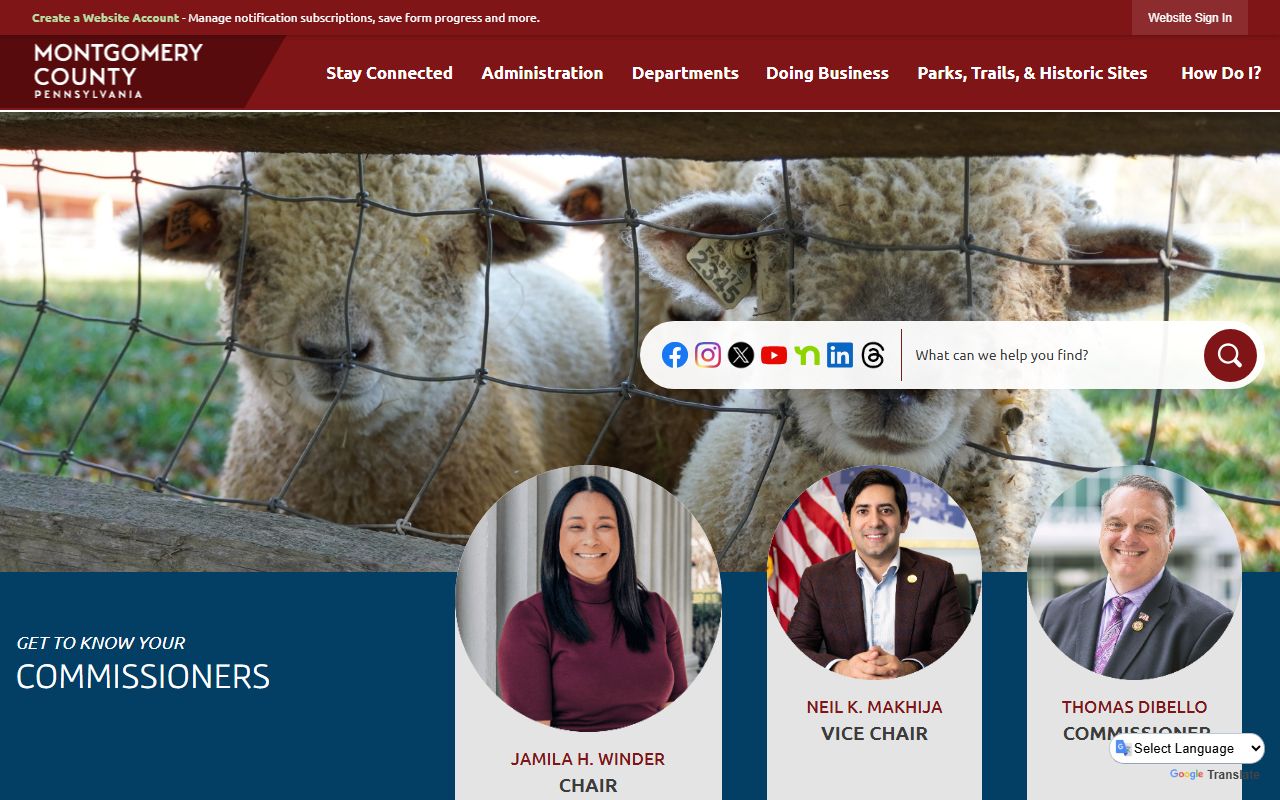 Montgomery County official website for unclaimed money resources