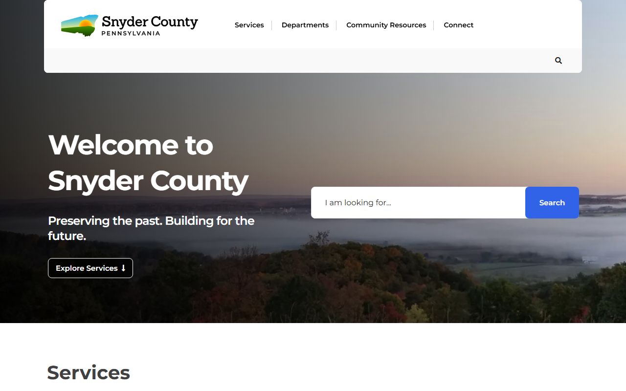 Snyder County Treasurer official website for county financial information and unclaimed money