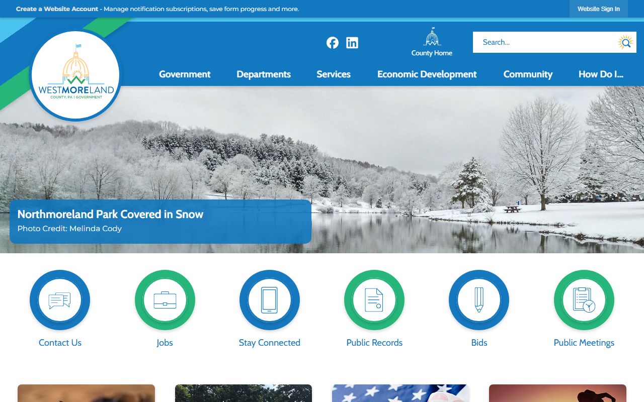 Westmoreland County Treasurer Jared Squires office information and county services